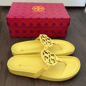 Tory Burch Miller Cloud Butter Yellow 8 New